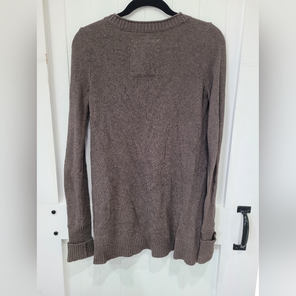 HOLLISTER Brown Open Sweater Cardigan Size Small - Picture 4 of 5